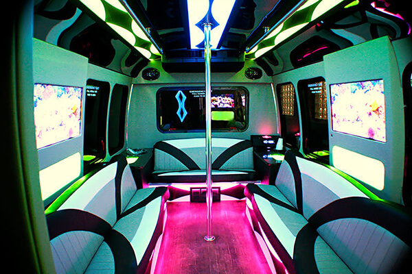 limousine bus interior