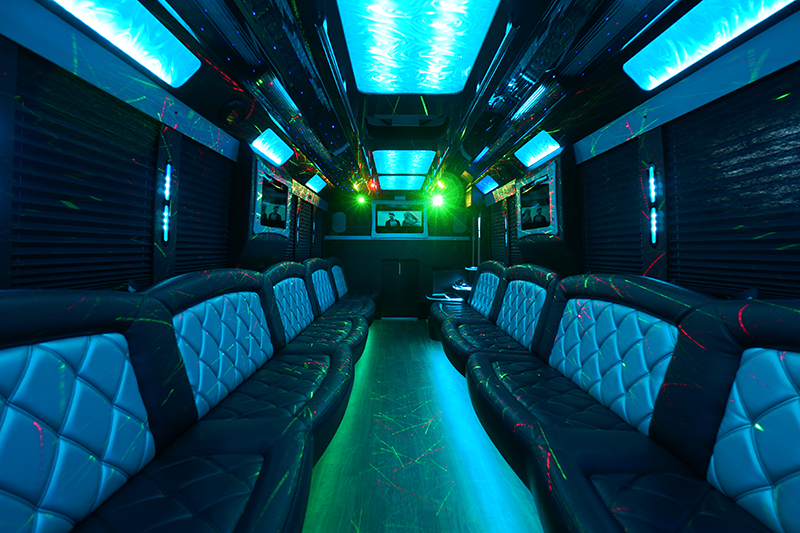 medium party bus interior